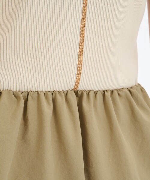 PUBLIC TOKYO（パブリックトウキョウ）の「ドッキングフレアワンピ（ワンピース・レディース・ワイン/ブラック/ホワイト・1/2）」の22枚目の写真