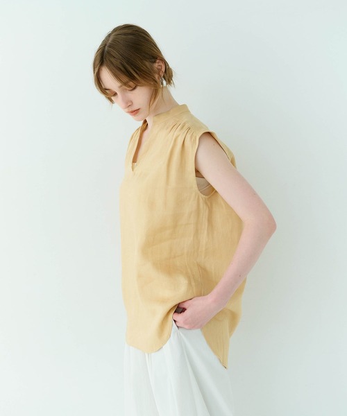 N.O.R.C(ノーク)の「リネンスキッパーブラウス(シャツ/ブラウス・レディース・ホワイト/レッド/ベージュ/ブラック・フリー)」の18枚目の写真