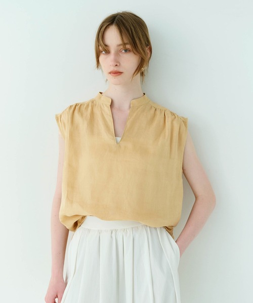N.O.R.C(ノーク)の「リネンスキッパーブラウス(シャツ/ブラウス・レディース・ホワイト/レッド/ベージュ/ブラック・フリー)」の17枚目の写真