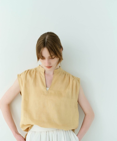 N.O.R.C(ノーク)の「リネンスキッパーブラウス(シャツ/ブラウス・レディース・ホワイト/レッド/ベージュ/ブラック・フリー)」の15枚目の写真