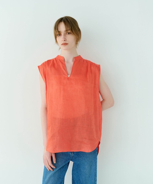 N.O.R.C(ノーク)の「リネンスキッパーブラウス(シャツ/ブラウス・レディース・ホワイト/レッド/ベージュ/ブラック・フリー)」の13枚目の写真