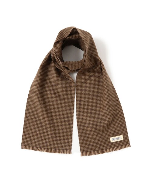 BEAMS BOY（ビームスボーイ）の「【1/15再値下げ】千鳥柄 ストール（マフラー・レディース・ダークブラウン/チャコールグレー・ONE SIZE）」の2枚目の写真