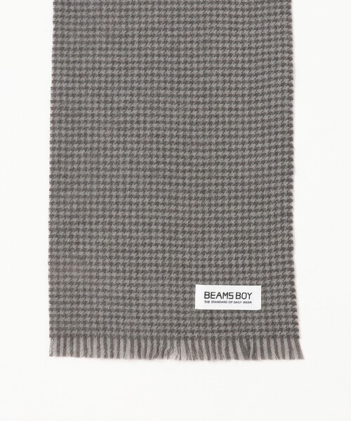 BEAMS BOY（ビームスボーイ）の「【1/15再値下げ】千鳥柄 ストール（マフラー・レディース・ダークブラウン/チャコールグレー・ONE SIZE）」の4枚目の写真