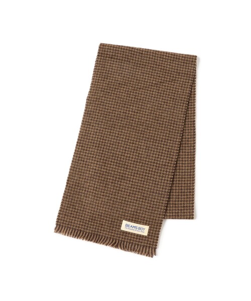 BEAMS BOY（ビームスボーイ）の「【1/15再値下げ】千鳥柄 ストール（マフラー・レディース・ダークブラウン/チャコールグレー・ONE SIZE）」の5枚目の写真