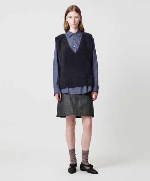 Steven Alan（スティーブンアラン）の「＜Steven Alan＞コットン デニム ミニスカート（デニムスカート・レディース・ライトブルー/ネイビー・S/M/L）」の8枚目の写真