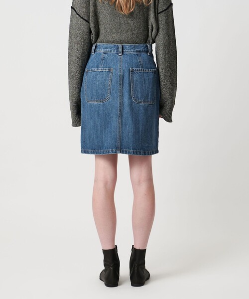 Steven Alan＞コットン デニム ミニスカート（デニムスカート