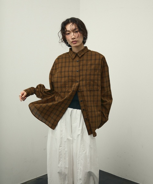 Nocturne over size shirts / チェックオーバーサイズシャツ（シャツ