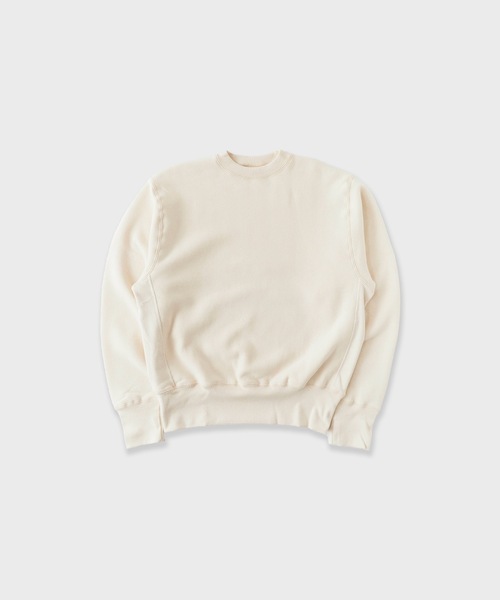 CAMBER(キャンバー)の「CAMBER/キャンバー CROSS KNIT CREW NECK(234) 裏起毛クルーネックスウェットトレーナー(スウェット・メンズ・ナチュラル/グレー・M/L)」の2枚目の写真