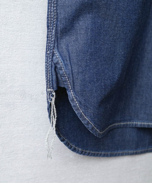 HOUSTON(ヒューストン)の「【T13】【HOUSTON】USN COTTON S/S WORK SHIRT 41084(シャツ/ブラウス・メンズ・ブルー系その他/ブルー系その他2/インディゴブルー・MEDIUM/LARGE/X-LARGE)」の10枚目の写真