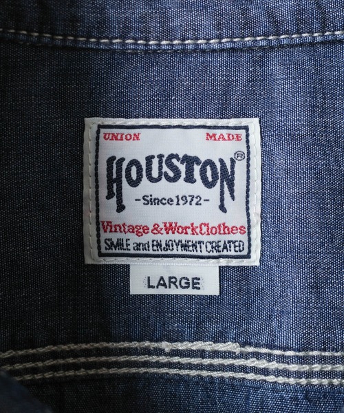 HOUSTON(ヒューストン)の「【T13】【HOUSTON】USN COTTON S/S WORK SHIRT 41084(シャツ/ブラウス・メンズ・ブルー系その他/ブルー系その他2/インディゴブルー・MEDIUM/LARGE/X-LARGE)」の11枚目の写真