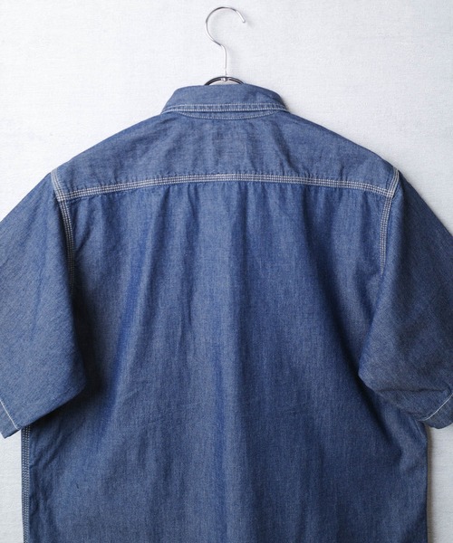 HOUSTON(ヒューストン)の「【T13】【HOUSTON】USN COTTON S/S WORK SHIRT 41084(シャツ/ブラウス・メンズ・ブルー系その他/ブルー系その他2/インディゴブルー・MEDIUM/LARGE/X-LARGE)」の13枚目の写真