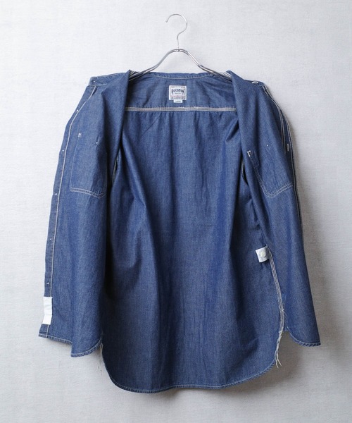 HOUSTON(ヒューストン)の「【T13】【HOUSTON】USN COTTON S/S WORK SHIRT 41084(シャツ/ブラウス・メンズ・ブルー系その他/ブルー系その他2/インディゴブルー・MEDIUM/LARGE/X-LARGE)」の16枚目の写真