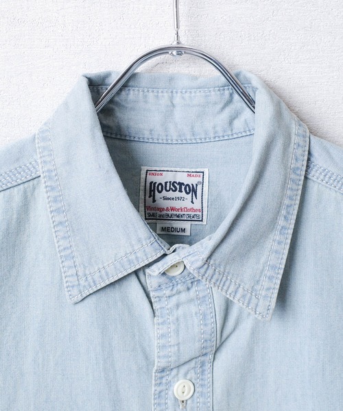 HOUSTON(ヒューストン)の「【T13】【HOUSTON】USN COTTON S/S WORK SHIRT 41084(シャツ/ブラウス・メンズ・ブルー系その他/ブルー系その他2/インディゴブルー・MEDIUM/LARGE/X-LARGE)」の20枚目の写真