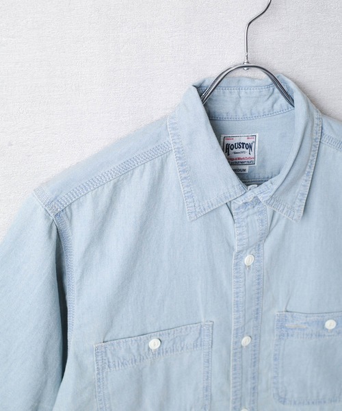 HOUSTON(ヒューストン)の「【T13】【HOUSTON】USN COTTON S/S WORK SHIRT 41084(シャツ/ブラウス・メンズ・ブルー系その他/ブルー系その他2/インディゴブルー・MEDIUM/LARGE/X-LARGE)」の21枚目の写真