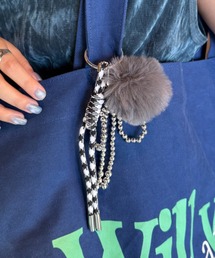 CIAOPANIC TYPY | ファー×リボンキーチャーム(キーホルダー)
