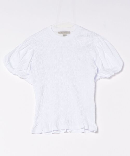 ALLSAINTS（オールセインツ）の「DAEL SMOCKED SLIM TOP | DAEL スモック スリム トップ（その他トップス・レディース・ホワイト・M/XS/S/L）」の8枚目の写真