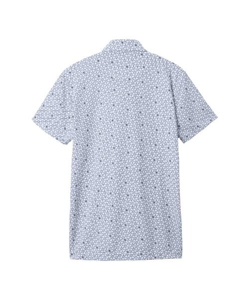 le coq sportif GOLF(ルコックスポルティフゴルフ)の「【le coq sportif GOLF】吸汗速乾/UVカットストレッチジャガード半袖シャツ ゴルフウェア(ポロシャツ・メンズ・ベージュ/ネイビー/ホワイト・M/L/XL/3L)」の11枚目の写真