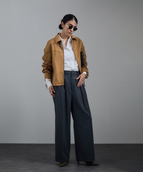 A*a様 Kastane ダブルジップ　スウェードブルゾン A*a様 Kastane ダブルジップ スウェードブルゾン