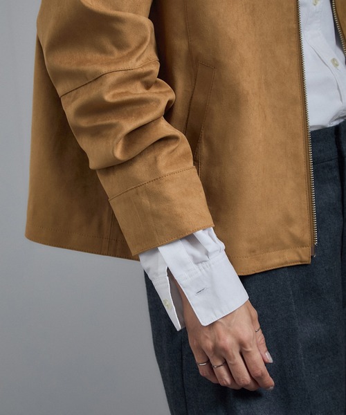 WEB限定】スウェードライクダブルジップブルゾン（ブルゾン）｜SALON
