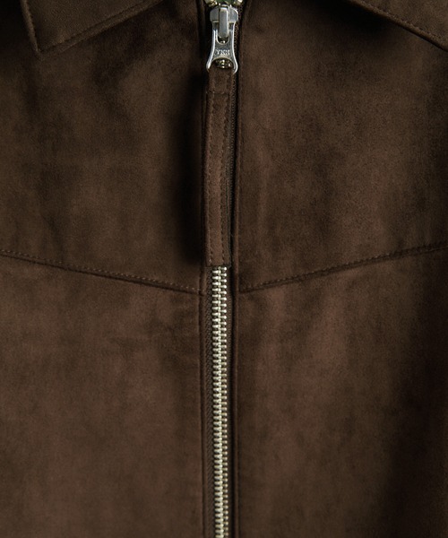 SALON adam et rope'（サロン アダム エ ロペ）の「【WEB限定】スウェードライクダブルジップブルゾン（ブルゾン・レディース・キャメル/ブラウン・FREE）」の22枚目の写真