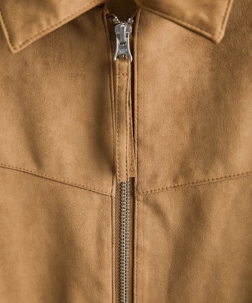 WEB限定】スウェードライクダブルジップブルゾン（ブルゾン）｜SALON