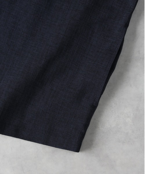 BACK NUMBER（バックナンバー）の「【BACK NUMBER】リネンライクテーラードジャケット（セットアップ対応）（テーラードジャケット・メンズ・ネイビー/ダークグレー・L/M/XL）」の6枚目の写真