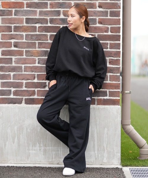 RVCA(ルーカ)の「RVCA/ルーカ バギースウェットパンツ BF044-P71(スウェットパンツ・レディース・ブラック/ブラウン・M/S)」の12枚目の写真