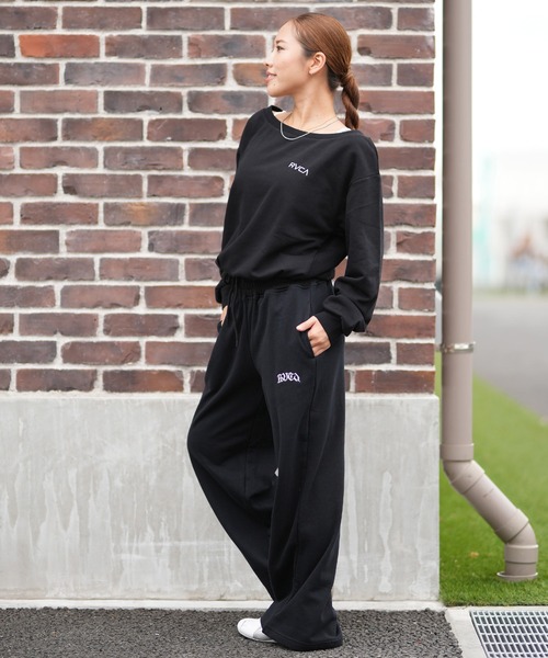 RVCA(ルーカ)の「RVCA/ルーカ バギースウェットパンツ BF044-P71(スウェットパンツ・レディース・ブラック/ブラウン・M/S)」の13枚目の写真