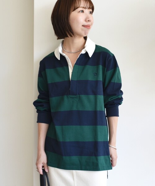 RL ラガーシャツ SHIPS別注】LOGAN KNITTING MILLS:〈洗濯機可能〉ラガー シャツ