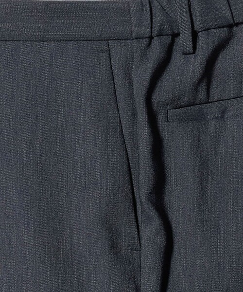 デニムライク ノープリーツ パンツ UA COZY ‐ウォッシャブル ヨコ