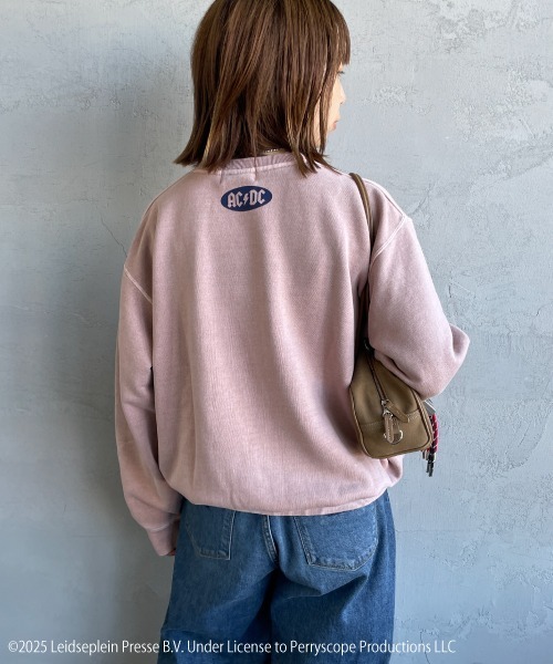 GOOD ROCK SPEED（グッドロックスピード）の「[GOOD ROCK SPEED/グッドロックスピード] 別注 AC/DC ロックプリントスウェット(Who Made Who)（スウェット・レディース・ピンク・M/L/XL）」の14枚目の写真