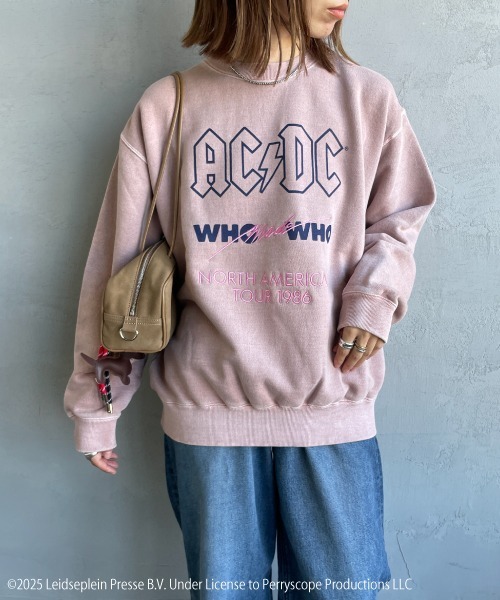 GOOD ROCK SPEED（グッドロックスピード）の「[GOOD ROCK SPEED/グッドロックスピード] 別注 AC/DC ロックプリントスウェット(Who Made Who)（スウェット・レディース・ピンク・M/L/XL）」の18枚目の写真