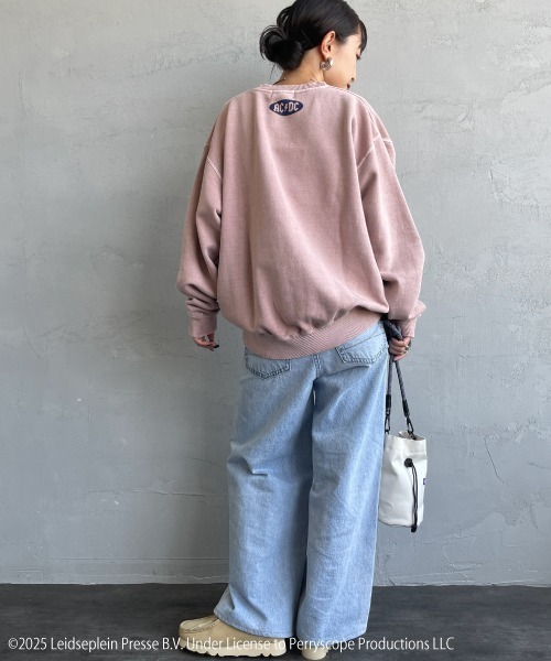 GOOD ROCK SPEED（グッドロックスピード）の「[GOOD ROCK SPEED/グッドロックスピード] 別注 AC/DC ロックプリントスウェット(Who Made Who)（スウェット・レディース・ピンク・M/L/XL）」の11枚目の写真