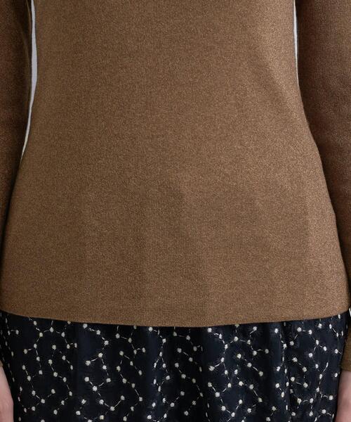 INDIVI(インディヴィ)の「【洗える/薄手/ラメ】シアーラメニット(ニット/セーター・レディース・グレー系3/ブラック/オフホワイト/ダークブラウン系3/チャコール・38/34/15 /13/05)」の9枚目の写真