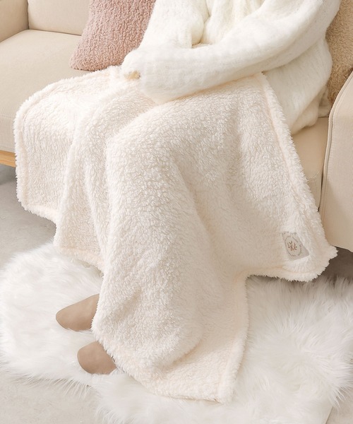 セール】ふわふわ プードルファー ブランケット 70cm×100cm