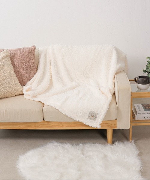 ふわふわページ ふわふわ プードルファー ブランケット 70cm×100cm（ブランケット