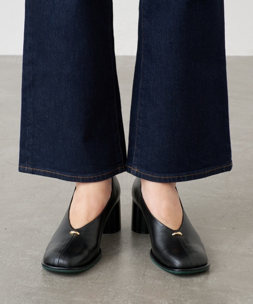 セール】GRISE6cmレザーオブリークハイバンプパンプス（パンプス