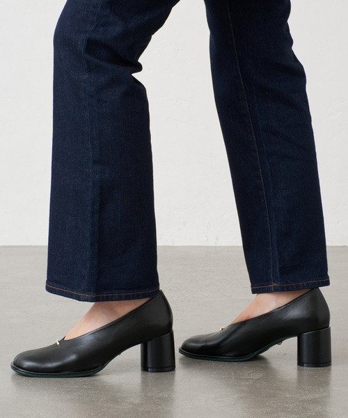 セール】GRISE6cmレザーオブリークハイバンプパンプス（パンプス