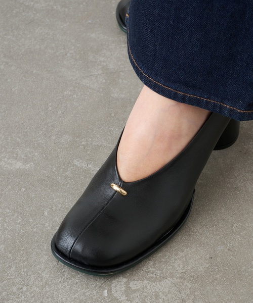 セール】GRISE6cmレザーオブリークハイバンプパンプス（パンプス