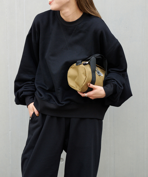 OUTDOOR PRODUCTS(アウトドアプロダクツ)の「シグネチャーSWEAT(スウェット・レディース・パープル/グレー/ブラック・FREE)」の2枚目の写真