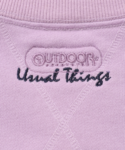 OUTDOOR PRODUCTS(アウトドアプロダクツ)の「シグネチャーSWEAT(スウェット・レディース・パープル/グレー/ブラック・FREE)」の5枚目の写真