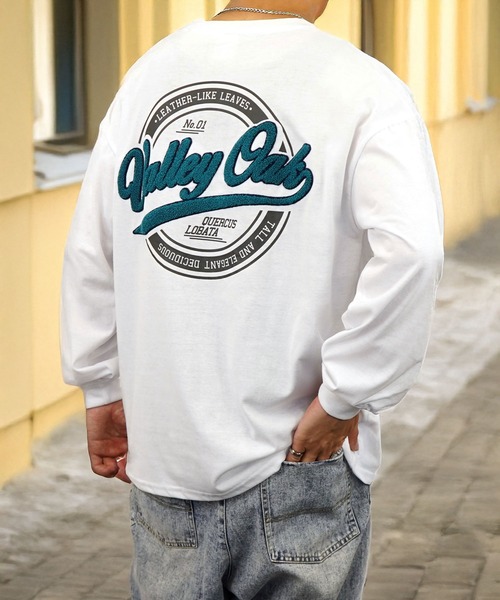 Burner(バーナー)の「【GROOVY STORE】サガラ刺繍ワイドシルエットロングスリーブT(Tシャツ/カットソー・メンズ・A/B/C/D/E/F/G/H/I/ブラック/スミクロ/ホワイト/ブラウン・LL/M/L)」の10枚目の写真