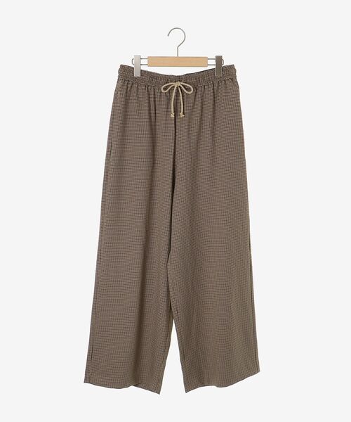 le.coeur blanc(ルクールブラン)の「《手洗い可能》ガンクラブチェックドロストパンツ(その他パンツ・レディース・ベージュ系その他2/ブラウン系その他2・38)」の3枚目の写真
