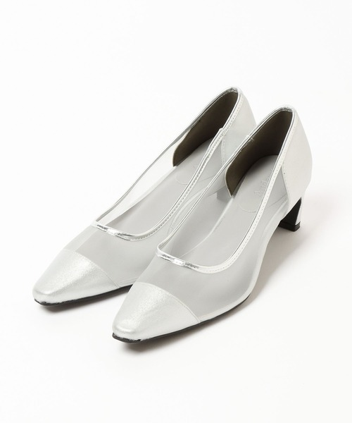 Andemiu（アンデミュウ）の「シアードットヒールパンプス587563（パンプス・レディース・ライトグレー/ブラック/アイボリー・MEDIUM/LARGE/SMALL/XS size）」の7枚目の写真