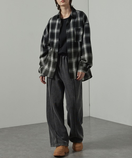 セール】【Alfred Alex】ヴィンテージ加工ケミカルウォッシュ ワン