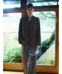 CIS. | CIS． シグナルポイントジャケット ウォッシャブル ストレッチ ツイードライクポリエステル 無地(テーラードジャケット)