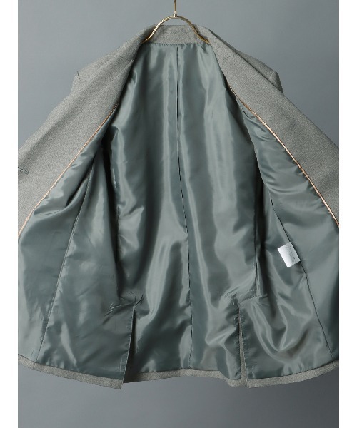 CIS.（シス）の「CIS． シグナルポイントジャケット ウォッシャブル ストレッチ ツイードライクポリエステル 無地（テーラードジャケット・レディース・グレー/ベージュ・36(7号)/38(9号)）」の18枚目の写真