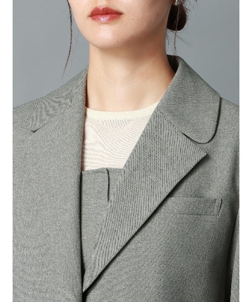 CIS.（シス）の「CIS． シグナルポイントジャケット ウォッシャブル ストレッチ ツイードライクポリエステル 無地（テーラードジャケット・レディース・グレー/ベージュ・36(7号)/38(9号)）」の20枚目の写真