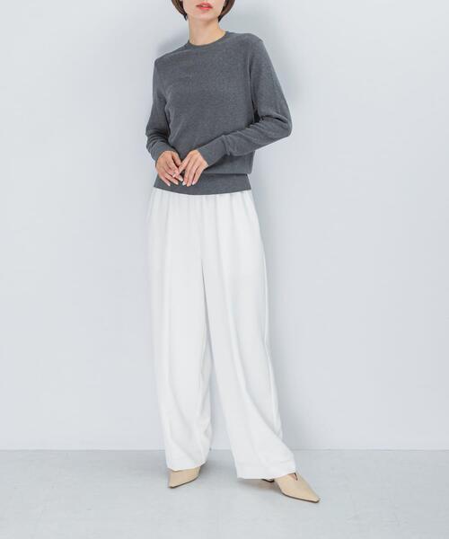 URBAN RESEARCH ROSSO WOMEN(アーバンリサーチ ロッソ)の「GICIPI FRAGORA(Tシャツ/カットソー・レディース・ホワイト/ブラック/グレー・1)」の4枚目の写真