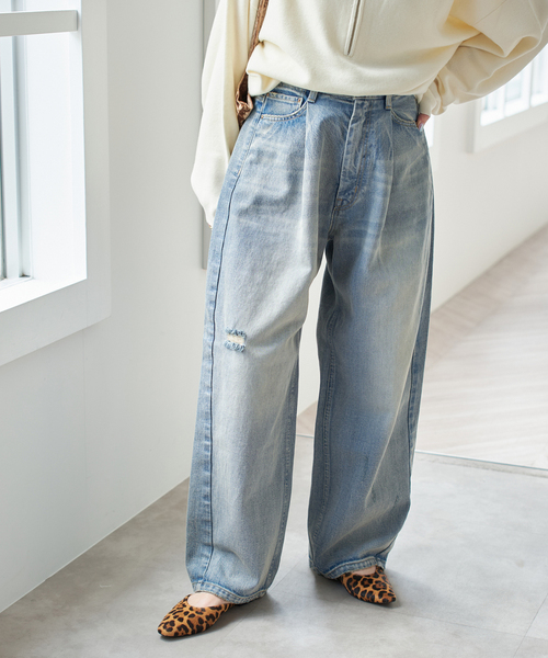 5 1/2 TUCKBARREL DENIM（デニムパンツ）｜Spick & Span